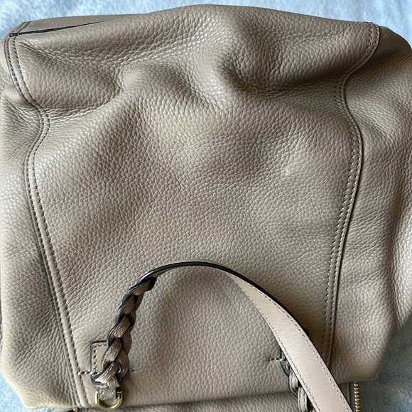 Tory Burch Half-Moon Satchel - French Grey + dust bag - Picture 14 of 16